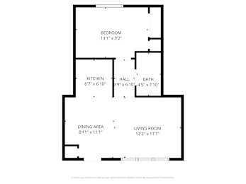 A black and white image of a floor plan for a house.