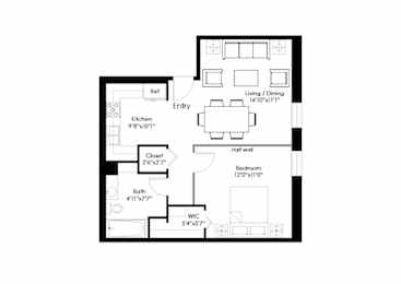 A2 Floorplan at FreightYard Townhomes and Flats, Minneapolis, MN