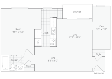 Floor Plan at The Jeffersonian, Charlottesville, VA