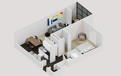 1 bed 1 bath A at Astor Place of Edina Apartments , Edina