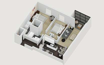 2 bed 2 bath at Astor Place of Edina Apartments , Minnesota