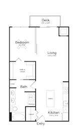 A24 floor plan at Track 29 Apartments, Minnesota