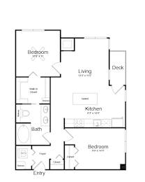 B5 floor plan at Track 29 Apartments, Minneapolis, Minnesota