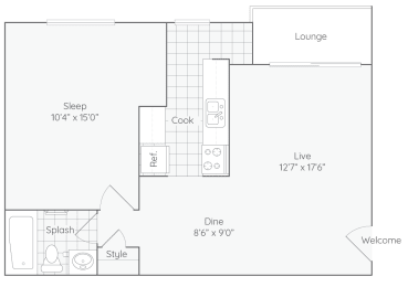 Floor Plan at The Jeffersonian, Charlottesville, VA