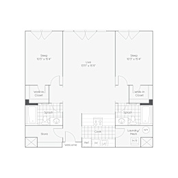 B1 2bd 2bth_1176-1209sqft