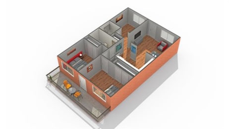 Addison  Floor Plan at The Hinsdale, Hinsdale, IL, 60521