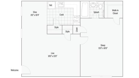 1 bed 1 bath C at Stonebridge, Ellington