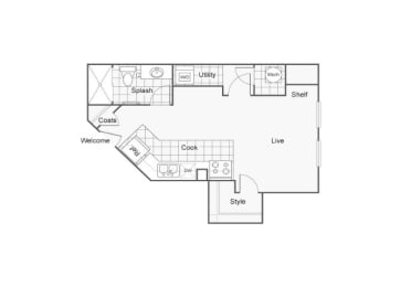 Tory Floor Plan at ReNew Wichita, Wichita, KS, 67202