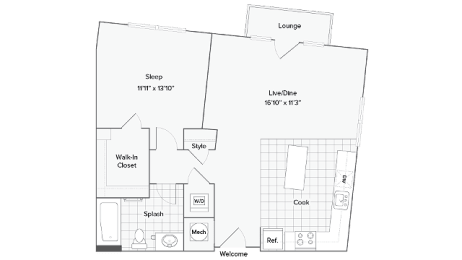 Altoona Floor Plan at Arrive Federal Hill, Maryland