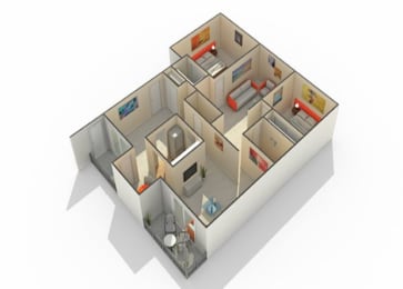 Glenview1 Floor Plan at The Atwood at Eden Prairie, Eden Prairie