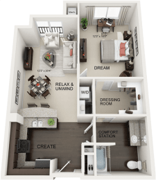 Keenland Floor Plan at Residences at the Street, Washington