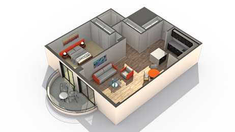 Seven 35 Floor Plan at ReNew Wheaton Center, Wheaton, IL