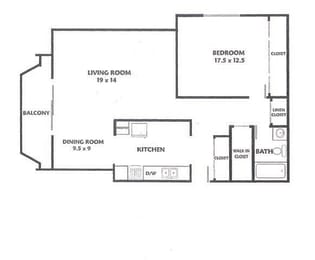 Floor Plan at The Reserve on Washington, Illinois