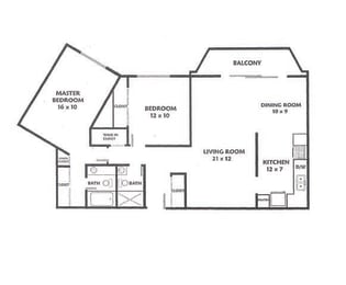 Floor Plan at The Reserve on Washington, Illinois