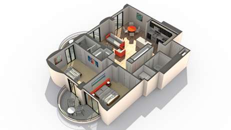 Ten 81 Floor Plan at ReNew Wheaton Center, Wheaton, IL 60187