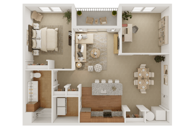 The Denley Floor Plan at Mallory Ridge, Bloomfield, 06002