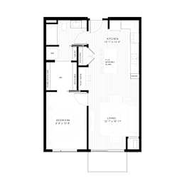 A2 Floorplan at Zest, Minneapolis