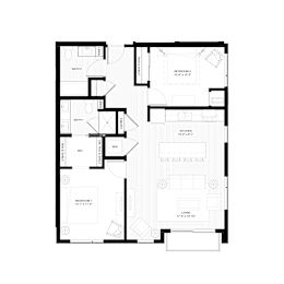 B4 Floorplan at Zest, Minneapolis
