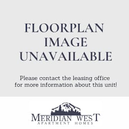 A sign stating that the floor plan image is unavailable and to contact the leasing office for more information.
