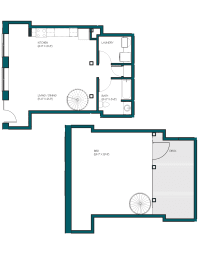 Floor Plan  blueprint of a floor plan of a house