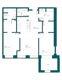 Floor Plan  a blueprint of a floor plan of a house