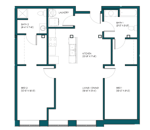 Floor Plan  the floor plan of a bedroom apartment with a mix of different floors