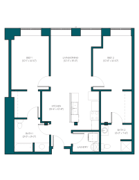 Floor Plan  a blueprint of a floor plan of a house