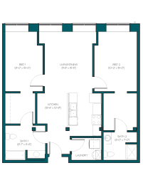 Floor Plan  a blueprint of a floor plan of a house