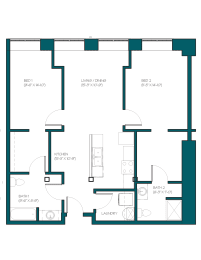 Floor Plan  a blueprint of a floor plan of a residence
