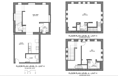 Floor Plan  four plans of a floor plan of a house