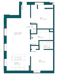 Floor Plan  blueprint of a floor plan of a house