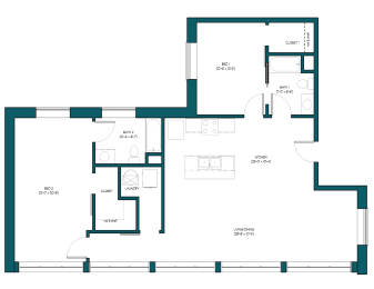 Floor Plan  floor plan of the ground floor of a house