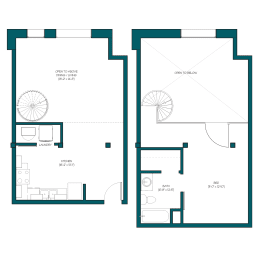 Floor Plan  a blueprint of a floor plan of a house