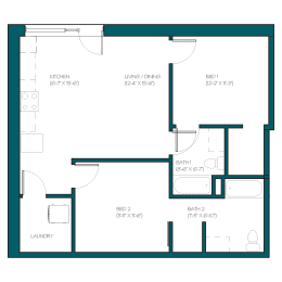Floor Plan  the blueprint of a floor plan of a residence