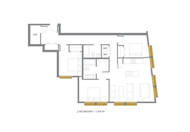  Floor Plan 3 BDRM AND DEN