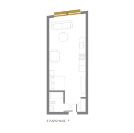  Floor Plan STUDIO WEST A