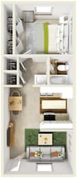 1 bed 1 bath at Mountain Vista Apartments, Lakewood, CO, 80228
