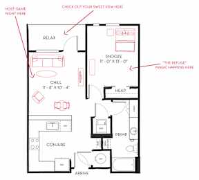 1 bed 1 bath at Regatta Sloans Lake Apartments, Denver, 80204