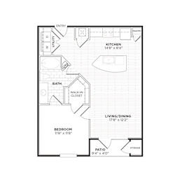 A3 Floorplan at Agave, San Antonio