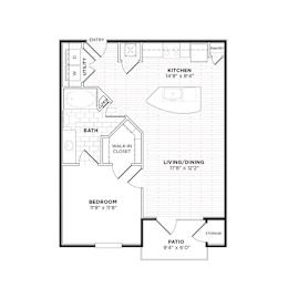 A3A Floorplan at Agave, San Antonio, 78205