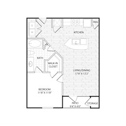 A3H Floorplan at Agave, Texas, 78205