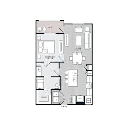 A4 ANSI Floor Plan at The Bridge at McKinney, Texas