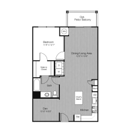 bedroom floor plan | the madison at ballston station at West 130, West Hempstead, 11552