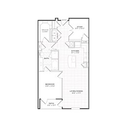 A6 Floorplan at Agave, San Antonio