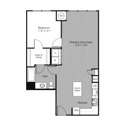 bedroom floor plan | the madison at ballston station at West 130, New York