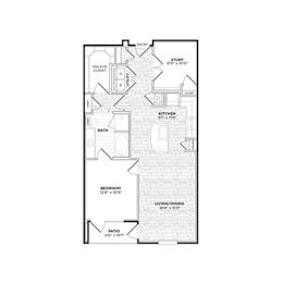A6C Floorplan at Agave, Texas, 78205