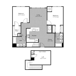 2 bed 2 bath D at Metro 303, Hempstead