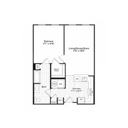 Beacon 3 Floor Plan at Harbor Pointe, Bayonne, NJ