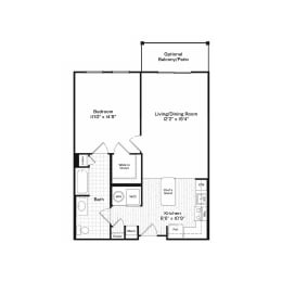 Beacon 5 Floor Plan at Harbor Pointe, Bayonne, New Jersey