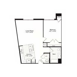Beacon 6 Floor Plan at Harbor Pointe, Bayonne